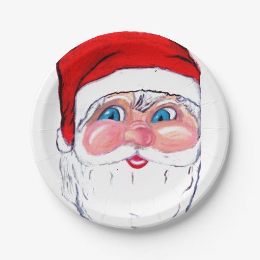 CHRISTMAS SANTA CLAUS PAPPTELLER (Vorderseite)