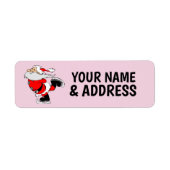 CHRISTMAS SANTA CLAUS RETURN ADDRESS LABELS (Vorne)