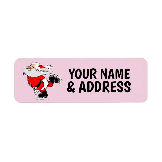 CHRISTMAS SANTA CLAUS RETURN ADDRESS LABELS (Vorne)