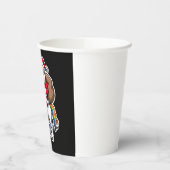 Christmas Santa Claus Riding Unicorn - Xmas Girls Pappbecher (Links)