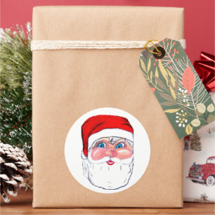CHRISTMAS SANTA CLAUS RUNDER AUFKLEBER
