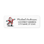 Christmas Santa Claus Soccer Ball Return Address   (Vorne)