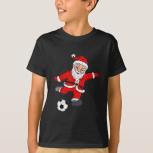 Christmas Santa Claus Soccer Ball T-Shirt
