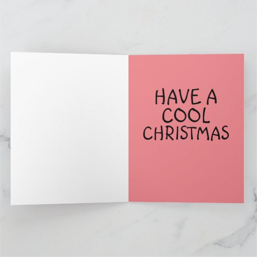 CHRISTMAS SANTA CLAUS SPORTSCAR BIG CARD KARTE (Innenseite)