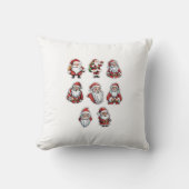 Christmas Santa Claus Throw Pillow | Holiday Décor Kissen (Vorderseite)