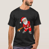 Christmas Santa Claus With Baseball Bat Boys Kids T-Shirt (Vorderseite)