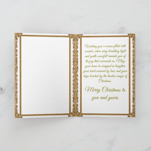 Christmas Santa Clause Feiertagskarte (Innenseite)