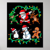 Christmas Santa Elf Reindeer Dab Xmas Dance Boys G Poster (Vorne)