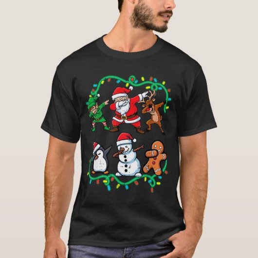 Christmas Santa Elf Reindeer Dab Xmas Dance Boys G T-Shirt (Vorderseite)