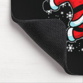 Christmas Santa Football Kick Xmas Soccer Men Boys Mousepad (Ecke)