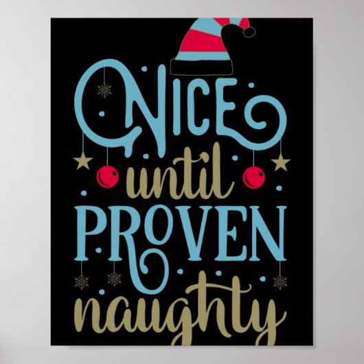 Christmas Santa Funny Saying Humor Tygraphy T Shir Poster (Vorne)