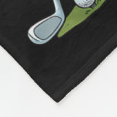 Christmas Santa Golf Golfer Xmas Funny Christmas G Fleecedecke (Ecke)