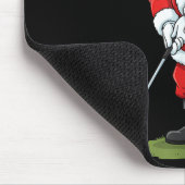Christmas Santa Golf Golfer Xmas Funny Christmas G Mousepad (Ecke)