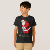 Christmas Santa Golf Golfer Xmas Funny Christmas G T-Shirt (Vorne ganz)