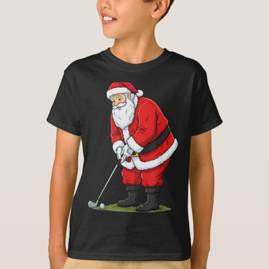 Christmas Santa Golf Golfer Xmas Funny Christmas G T-Shirt (Vorderseite)