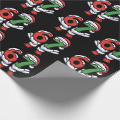 Christmas Santa Hand 67 6 7  Geschenkpapier (Ecke)