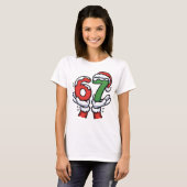 Christmas Santa Hand 67 6 7 T-Shirt (Vorne ganz)