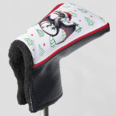Christmas Santa hat pterodactyl  Golf Headcover (3/4 Vorderseite)