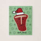 Christmas Santa Hat T-Bone Steak meat protein Puzzle (Vertikal)