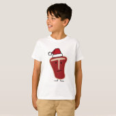 Christmas Santa Hat T-Bone Steak meat protein T-Shirt (Vorne ganz)