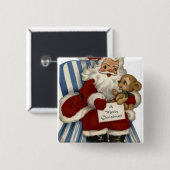 Christmas Santa Holiday Toy Peace Destiny Button (Vorne & Hinten)