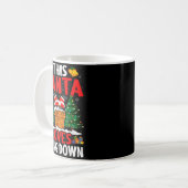 Christmas Santa Loves Going Down Chimney Funny Xma Kaffeetasse (Vorderseite Links)