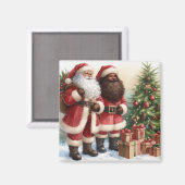Christmas Santa Magnet (Vorderseite/Rückseite)