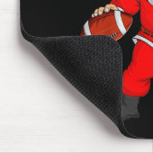 Christmas Santa Playing Football Xmas Funny Srts P Mousepad (Ecke)