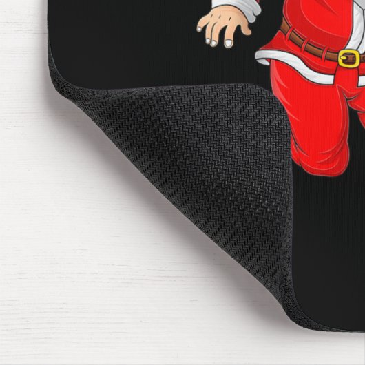 Christmas Santa Playing Soccer Football Xmas Srts Mousepad (Ecke)