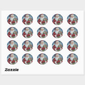 Christmas Santa Roll Stickers (Blatt)