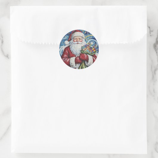 Christmas Santa Roll Stickers (Tasche)