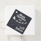 Christmas Santa’s sleigh reindeers holiday Geschenkanhänger (Beispiel)