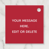 Christmas Santa’s sleigh reindeers holiday Geschenkanhänger (Rückseite)