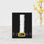 Christmas Santa-santa Claus Costume Fun Santa Suit Karte (Gelbe Blume)