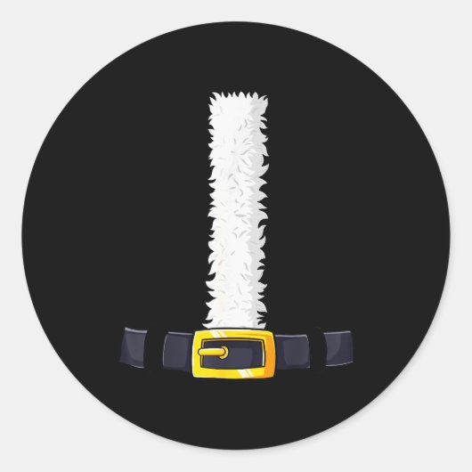 Christmas Santa-santa Claus Costume Fun Santa Suit Runder Aufkleber (Vorderseite)