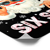 Christmas Santa Says 6 7 Six Seven Gen Z Alpha Mem Poster (Ecke)