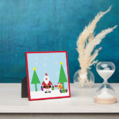 CHRISTMAS SANTA SCENE FOTOPLATTE (InSitu)