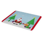 CHRISTMAS SANTA SCENE SCHNEIDEBRETT (Ecke)
