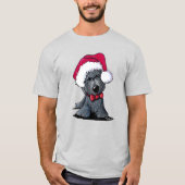 Christmas Santa Scottish Terrier T-Shirt (Vorderseite)