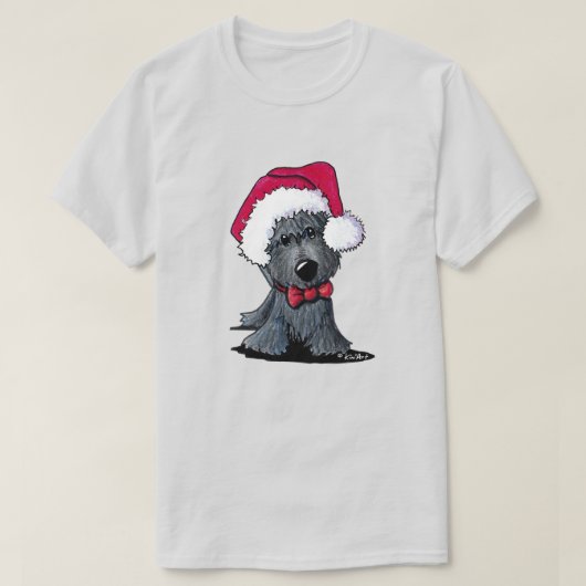 Christmas Santa Scottish Terrier T-Shirt (Design vorne)