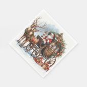 Christmas Santa Serviette (Ecke)