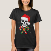 Christmas Santa Skull Xmas Candy Skull Wearing San T-Shirt (Vorderseite)