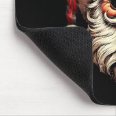 Christmas Santa Smoking Cigar With Sungl Cigar Smo Mousepad (Ecke)