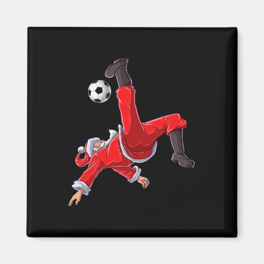 Christmas Santa Soccer Magnet (Vorne)