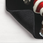 Christmas Santa Soccer Player Football Festive Mer Mousepad (Ecke)