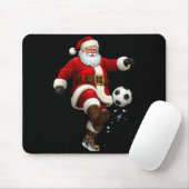 Christmas Santa Soccer Player Football Festive Mer Mousepad (Mit Mouse)