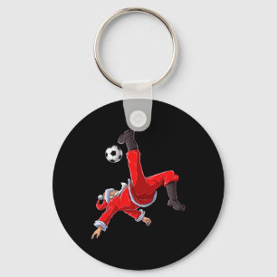 Christmas Santa Soccer Schlüsselanhänger