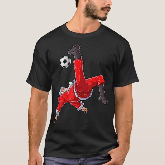 Christmas Santa Soccer T-Shirt (Vorderseite)