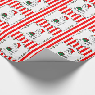 Christmas Santa West Highland White Terrier Westie Geschenkpapier