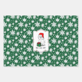 Christmas Santa West Highland White Terrier Westie Geschenkpapier Set (Vorderseite)
